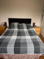 Grijs ruiten lits jumeaux dekbedovertrek, Ophalen, Dekbedovertrek, Tweepersoons, Zo goed als nieuw