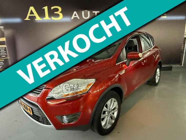 Ford Kuga 2.5 20V Titanium 140dkm automaat leer camera, Auto's, Ford, Bedrijf, Te koop, Kuga, 4x4, ABS, Achteruitrijcamera, Airbags