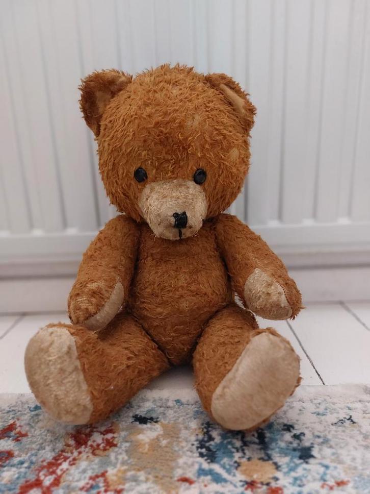 Oude Stro Beer, Verzamelen, Beren en Cherished Teddies, Gebruikt, Stoffen beer, Overige merken, Ophalen of Verzenden