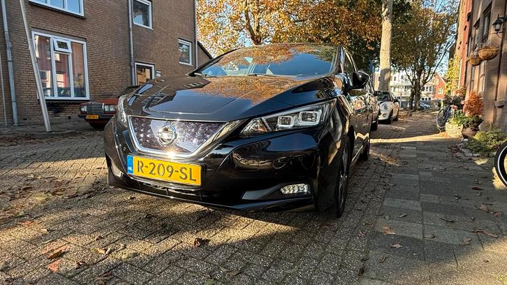 Nissan Leaf Tekna 40kWh 2020 Zwart, Auto's, Nissan, Bedrijf, Leaf, 360° camera, ABS, Achteruitrijcamera, Adaptieve lichten, Adaptive Cruise Control