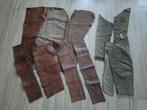 Leer en suede (nappa) lapjes van een uit elkaar gehaalde jas, Hobby en Vrije tijd, Stoffen en Lappen, Bruin, Leer of Kunstleer