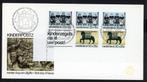 FDC E144a, blok kinderzegels 1975; blanco met open klep, Verzenden, Onbeschreven, Nederland
