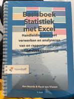 Basisboek Statistiek met Excel, Nieuw, Noordhoff Uitgevers, Beta, HBO