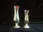 Quist 2 verzilverde en mond geblazen vaasjes vintage, Ophalen of Verzenden