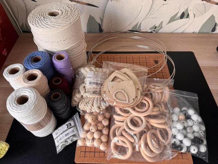 Macramé Materialen Pakket hobby, Hobby en Vrije tijd, Knutselen, Gebruikt, Materiaal, Ophalen