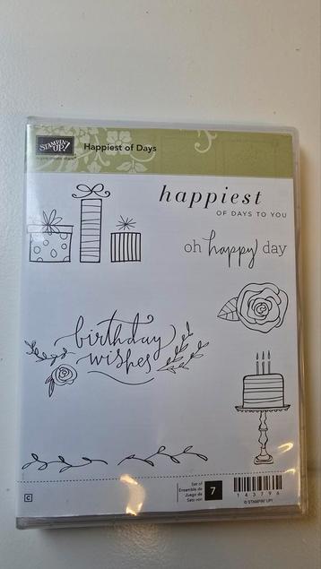 Stampin up stempelset happiest of days  beschikbaar voor biedingen