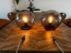 Smoke glas bloer/tafellamp, Ophalen, Zo goed als nieuw, Glas, Minder dan 50 cm