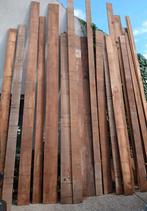 Iroko hardhout planken, Doe-het-zelf en Verbouw, Hout en Planken, Ophalen, Minder dan 25 mm, Zo goed als nieuw, Plank