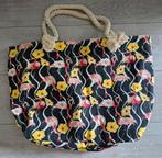 Flamingo Strandtas - Nieuw!, Ophalen of Verzenden, Nieuw, Zwart, Shopper