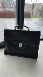 Vintage McGregor Leren Aktetas / Laptoptas - Dik Leer, Bruin, Aktetas of Boekentas, Ophalen of Verzenden, Zo goed als nieuw