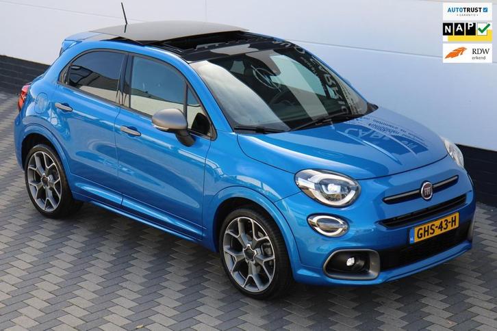 Fiat 500 X 1.3 GSE Sport Automaat Navi Camera Pano zeer luxe, Auto's, Fiat, Bedrijf, Te koop, 500X, ABS, Achteruitrijcamera, Airbags