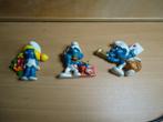 smurfen set 3 smurfen clips zeldzaam, Ophalen of Verzenden, Zo goed als nieuw, Verschillende Smurfen, Poppetje, Figuurtje of Knuffel