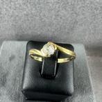 Gouden Ring | 14k | 1,65g | slagring 1xzirk | 17,75 | 385780, Ophalen of Verzenden, 17 tot 18, Dame, Goud