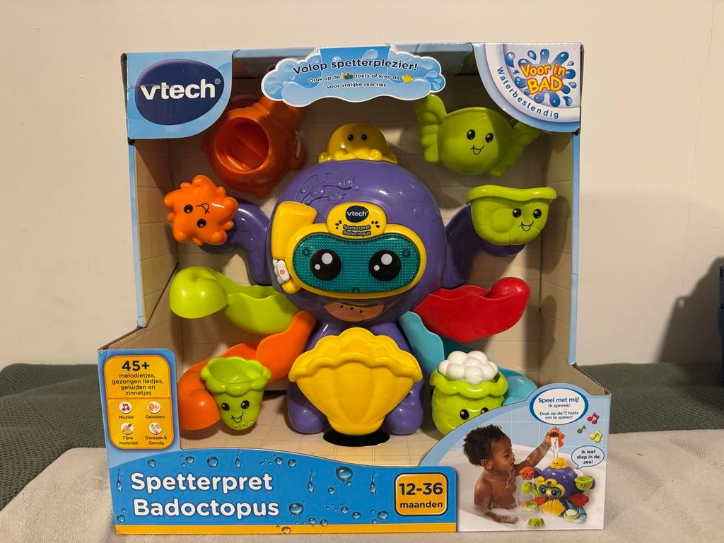 Vtech Spetterpret Badoctopus - Bad Speelgoed, Ophalen of Verzenden, Nieuw