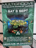 Multigroove jaren 90 poster flyer hemkade zaandam, Ophalen of Verzenden, Gebruikt, A1 t/m A3, Rechthoekig Staand