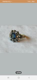 ANTIEKE GOUDEN RING MET EDELSTEEN., Verzenden, Zo goed als nieuw, 17 tot 18, Met edelsteen