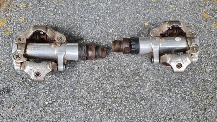 Shimano SPD PD-M520 klikpedaal, Fietsen en Brommers, Fietsonderdelen, Gebruikt, Mountainbike, Crankstel of Pedalen, Ophalen of Verzenden