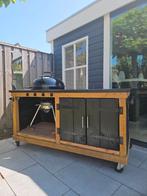 Buitenkeuken incl. Weber BBQ en braadspit, Tuin en Terras, Buitenkeukens, Ophalen, Weber, Houtskool, Zo goed als nieuw