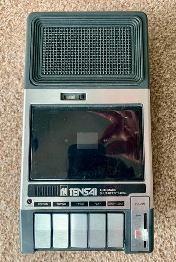 Tensai CRE-101 portable cassette recorder. Vintage beschikbaar voor biedingen