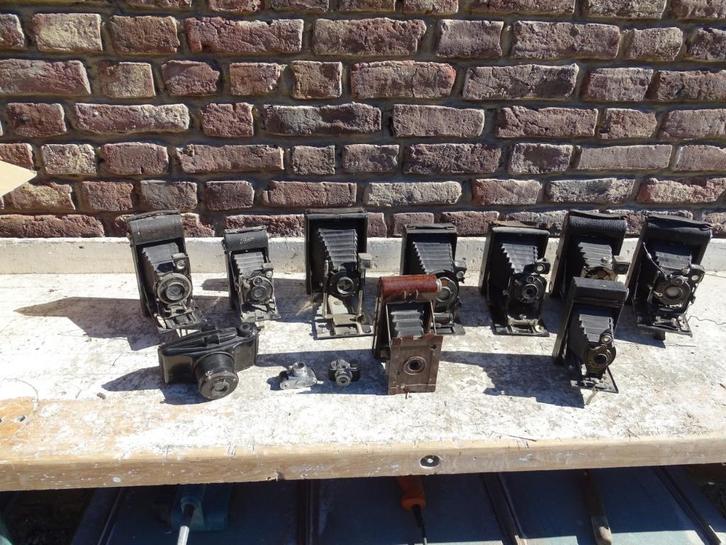 diverse oude fotocamera's, Antiek en Kunst, Curiosa en Brocante, Ophalen