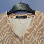 RBLZ set : beige zebra top + rok – maat M – artnr 49438, Kleding | Dames, Rokken, Maat 38/40 (M), Verzenden, ., Beige