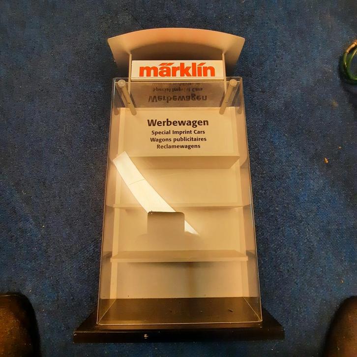 Marklin vitrine voor reclamewagons, Hobby en Vrije tijd, Modeltreinen | H0, Zo goed als nieuw, Wagon, Wisselstroom, Märklin, Ophalen of Verzenden