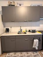 Keukenblok | Wasbak | Kraan | Grijs | Antraciet | 180cm |, Huis en Inrichting, Keuken | Complete keukens, Ophalen of Verzenden