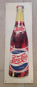 Emaille reclame bord Pepsi 28 cm bij 80 cm., Verzamelen, Merken en Reclamevoorwerpen, Nieuw, Reclamebord, Ophalen of Verzenden