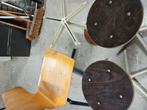 3 Vintage krukjes en stoel, Ophalen, Gebruikt, Hout