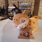 Hert Knuffel met Armbandje - Leuk Cadeau kerst!, Ophalen of Verzenden, Nieuw, Beeldje of Poppetje