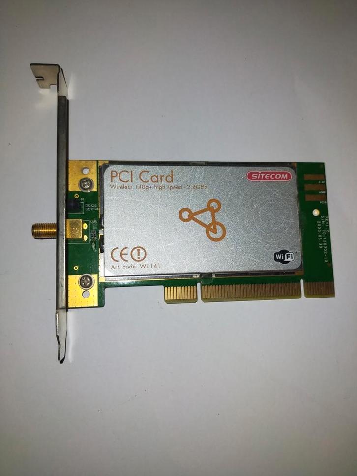 Sitecom PCI Wireless Card – Vintage Desktop Wi-Fi Adapter, Computers en Software, Netwerkkaarten, Zo goed als nieuw, Ophalen of Verzenden