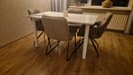 Witte Tafel Gratis Af te Halen, Huis en Inrichting, Complete eetkamers, Ophalen, Gebruikt, Modern, 4 tot 6 stoelen
