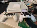 PS4 Slim wit 500GB + 2 Controllers + 2TB HDD, Met 2 controllers, Ophalen of Verzenden, Slim, Met harde schijf