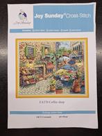 Compleet borduurpakket nieuw: Coffeeshop, Hobby en Vrije tijd, Ophalen of Verzenden, Nieuw, Handborduren, Borduurpakket