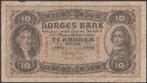 Noorwegen 10 kroner 1942 gebruikt p.8c (nr 35), Verzenden, Overige landen, Los biljet