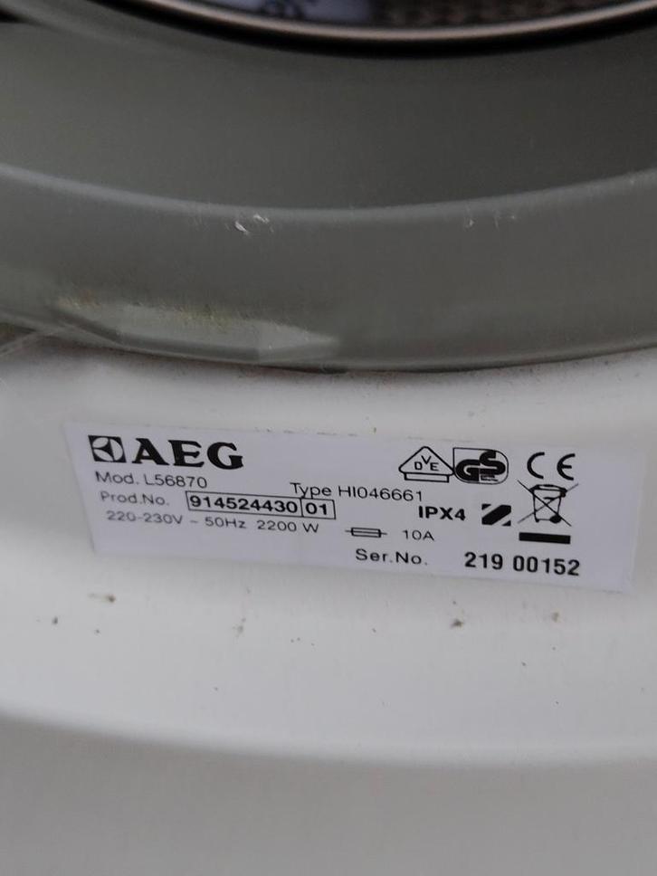 AEG Lavamat L56870 Wasmachine - Voorlader, Witgoed en Apparatuur, Wasmachines, Ophalen