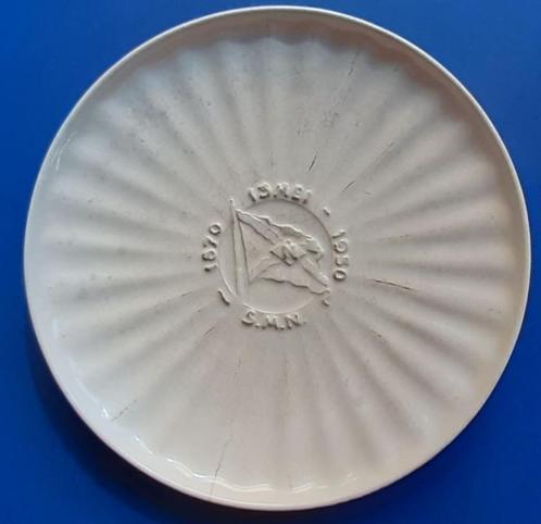 Porceleyne Fles 1950 80jr Stoomvaart Mij Nederland (1) 24cm, Antiek en Kunst, Antiek | Wandborden en Tegels, Verzenden