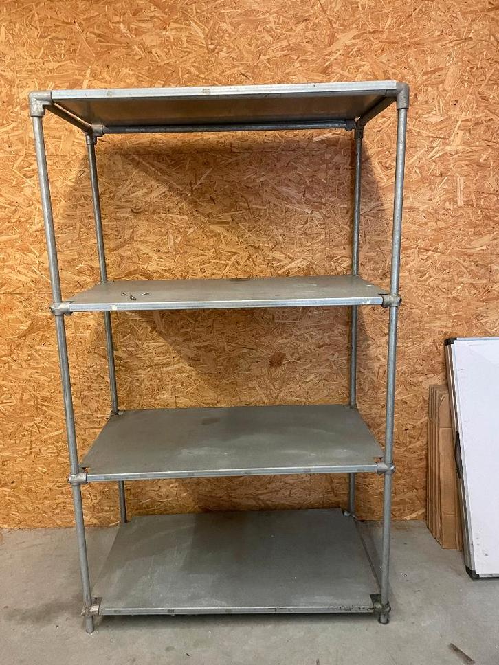 15 Stellages van gegalvaniseerd staal te koop aangeboden, Zakelijke goederen, Kantoor en Winkelinrichting | Magazijn, Stelling en Opslag