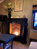 Xyralyn Bioethanol haard met luxe ombouw en steendecor, Huis en Inrichting, Haarden, Ophalen of Verzenden, Zo goed als nieuw, Vrijstaande haard