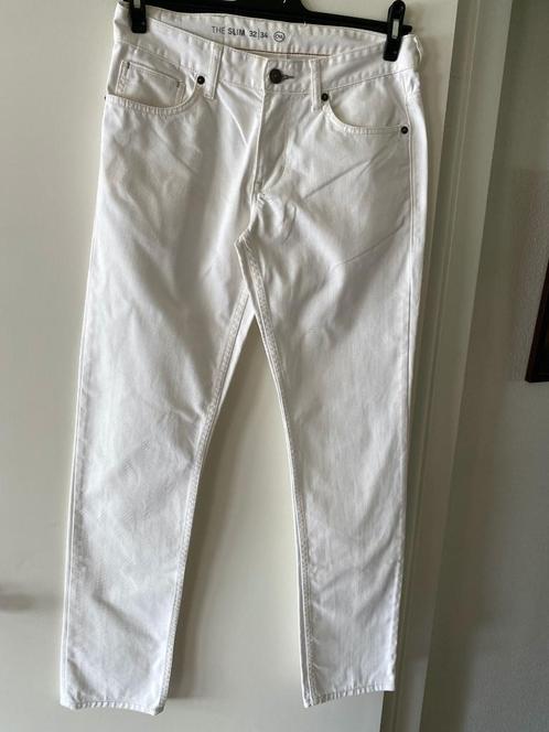 stretchjeans 32/34 wit, Kleding | Heren, Spijkerbroeken en Jeans, Zo goed als nieuw, W32 (confectie 46) of kleiner, Wit, Ophalen of Verzenden