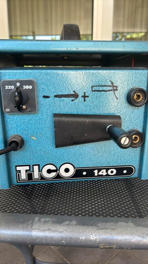 Tico 140 lasapparaat, Doe-het-zelf en Verbouw, Gereedschap | Lasapparaten, Zo goed als nieuw, Elektroden, Minder dan 150 ampère