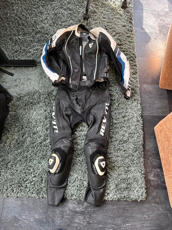 Revit leren motorpak maat 52 Jas en broek maat 50, Motoren, Kleding | Motorkleding, Combipak, Tweedehands, Ophalen