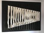 Wies van Dort wandkleed "Sailing" in metalen zwarte lijst, Antiek en Kunst, Ophalen