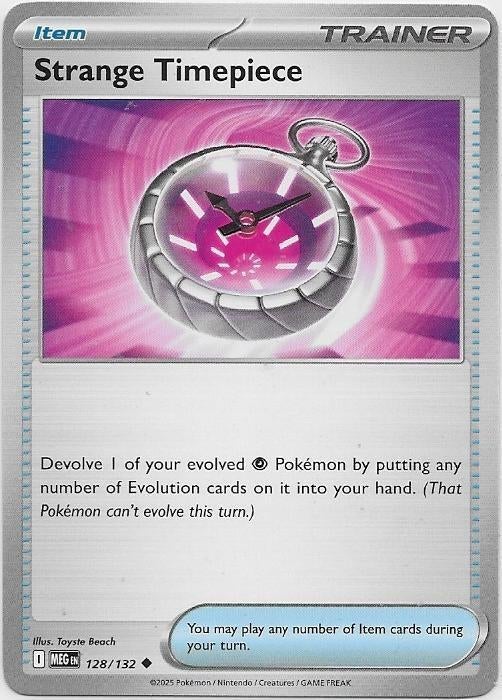 Mega Evolution,  Strange Timepiece [uncommon] 128/132, Ophalen of Verzenden, Nieuw, Losse kaart