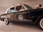Antieke HEMA Politie Mercedes Blikken Auto - 33cm!, Overige merken, Auto, Groter dan 1:32, Ophalen of Verzenden