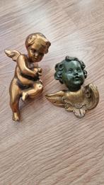 Vintage Paridur Engel Cherubijntjes Beeldje Set van 2, Ophalen of Verzenden