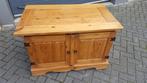 Houten TV meubel, lage kast, robuust lichtbruin hout. S7, Huis en Inrichting, Kasten | Televisiemeubels, Tweedehands verkoop, Tweedehands verkoop