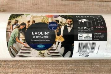 Tafelloper Duni Evolin Tête-a-tête 24 m wit beschikbaar voor biedingen