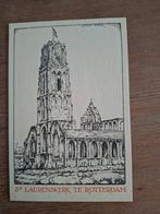 Zeldzame ansichtkaart St. Laurenskerk Rotterdam–Anton Pieck, Ophalen of Verzenden, Voor 1940, Gebruikt, Overige onderwerpen