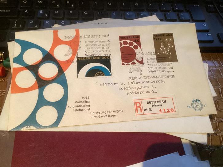 No6992 E52 fdc aangetekend Rotterdam Heb ook voor fdc dive, Postzegels en Munten, Postzegels | Eerstedagenveloppen, Beschreven